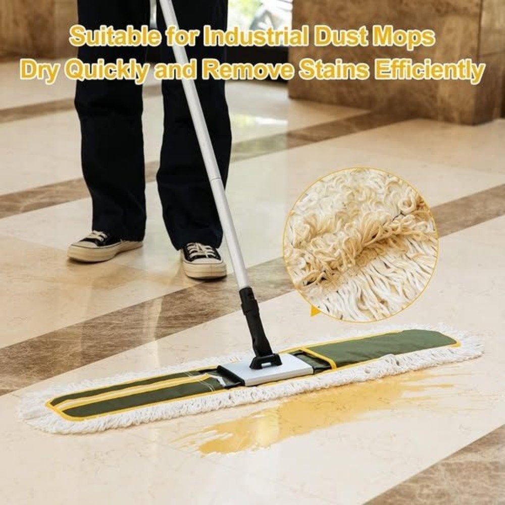 Industrial Dust Mop Refill Microfiber Floor Mop Head Replacement 35.5 Inch - Picture 3 of 3